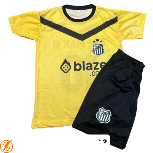 Kit Infantil Santos FC Unissex(Amarelo)