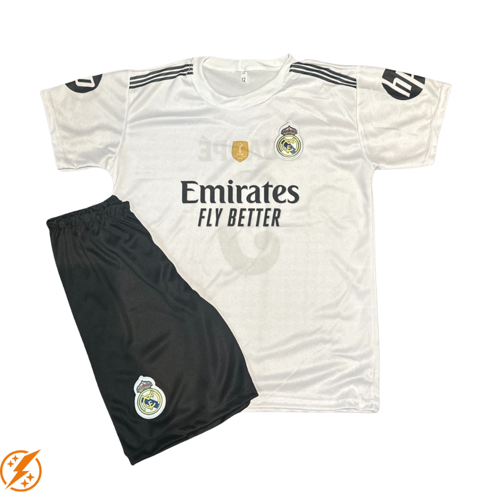 Kit Infantil Real Madrid 20252026 Unissex (branco)