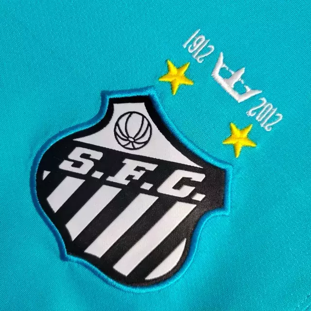 Camisa Retrô Santos 2011 Neymar Jr 11 Azul - Imagem 3