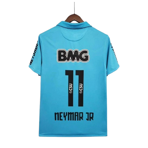 Camisa Retrô Santos 2011 Neymar Jr 11 Azul - Imagem 2