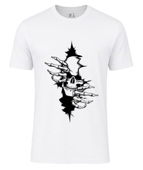 Camiseta Caveira Streetwear Branca Zonsky®